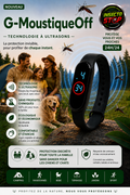 G-MoustiqueOff Nouvelle montre à ultrasons antimoustique 
