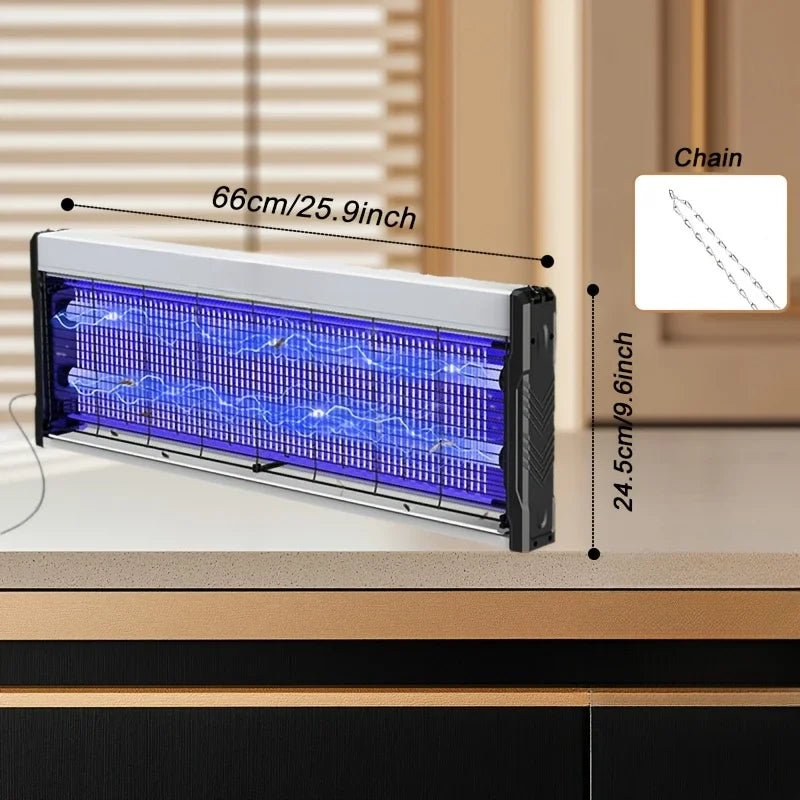 Lampe Anti-Moustique Silencieuse Murale/Suspension 6 W/15 W : Idéale Pour Un Usage Commercial Dans Les Hôtels Et Les Chambres À Coucher, Électrique - Contrôle Des Insectes Par Choc