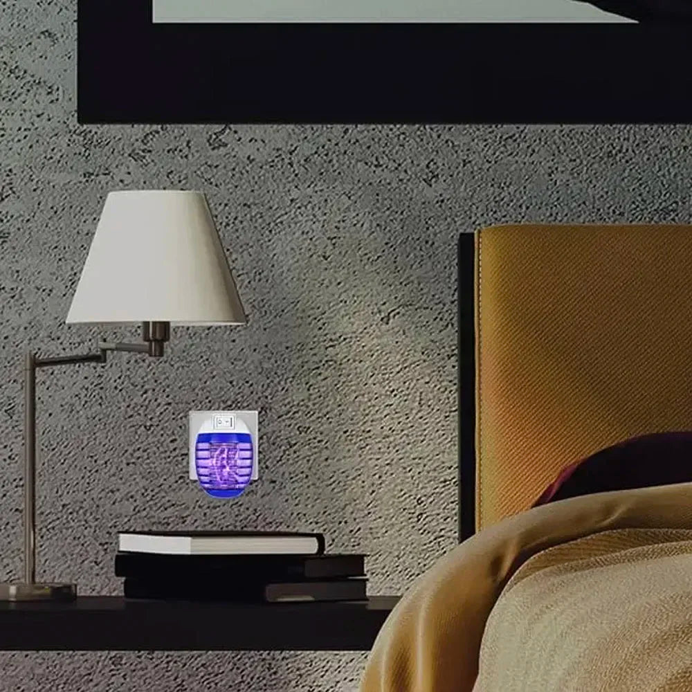 Piège À Mouches Électrique Anti-Moustiques À Lumière LED, Sans Odeur, Avec Lumière UV LED, Adapté À La Chambre À Coucher, Au Salon, Prise Intérieure EU/US