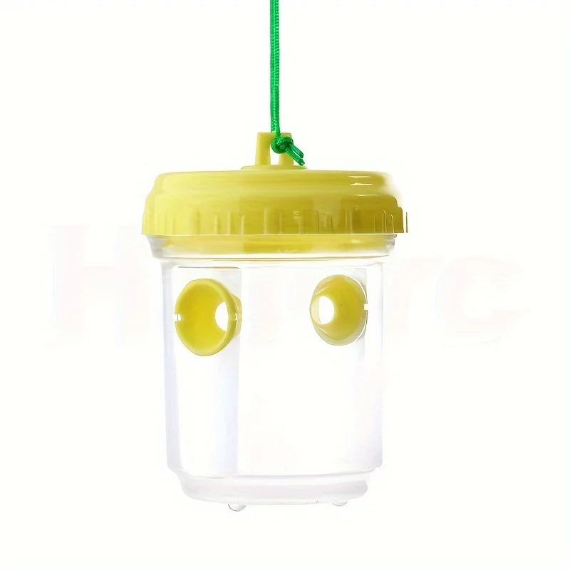 Piège À Insectes Extérieur En Plastique Transparent Avec Couvercle – Efficace Pour Attraper Des Mouches Des Fruits, Des Guêpes, Un Design Transparent Pour Une Surveillance Facile