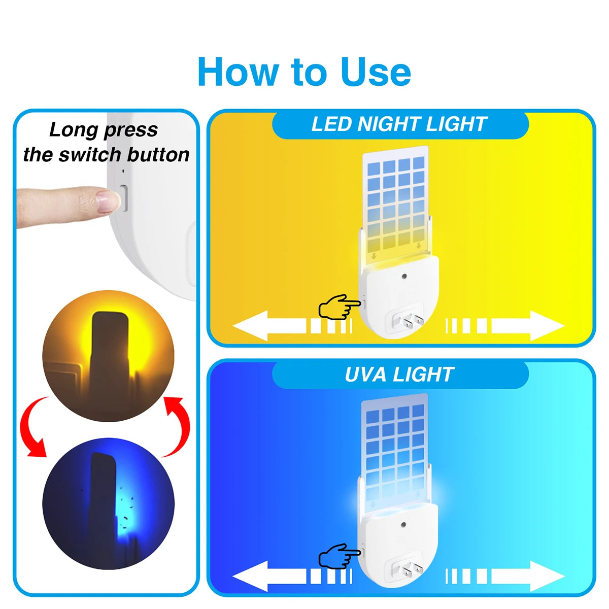 Lampe Anti-Moustiques À Panneau Adhésif, Piège Adhésif Non Toxique D'Intérieur, Piège À Insectes Volants Multifonctionnel Avec Petite Veilleuse