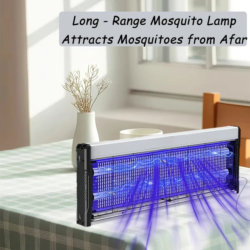 Lampe Anti-Moustique Silencieuse Murale/Suspension 6 W/15 W : Idéale Pour Un Usage Commercial Dans Les Hôtels Et Les Chambres À Coucher, Électrique - Contrôle Des Insectes Par Choc