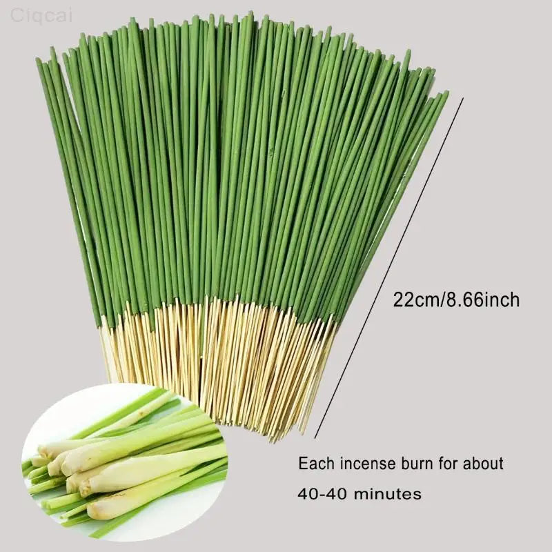 Bâtons D'Encens Parfumés À La Citronnelle, 23CM