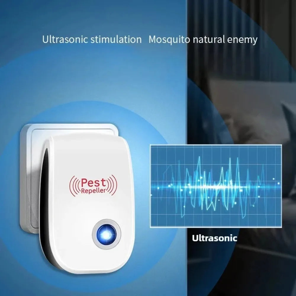 Répulsif Antiparasitaire Ultrasonique À Brancher, Contrôle Électronique Des Insectes, Répulsif Anti-Moustiques Pour La Maison, Repousse Les Souris, Les Fourmis, Les Araignées, Les Cafards